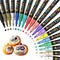 Set of 18 Acrylic Paint Pens Paint Markers Fine Point Paint Pens for Rock Painting Glass Wood Ceramic Fabric Metal Canvas Easter Eggs Pumpkin Kit, Drawing Art Crafts for Adults Scrapbooking Supplies